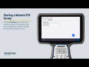 Spectra Geospatial Origin Field Software, RTK Network Survey Setup