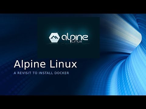 How to install Docker under Alpine Linux v3.11