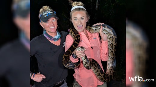 WFLA’s Amanda Holly hunts, captures python near FL Everglades