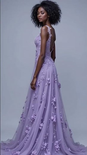 Lavender Dream — Elegant Gown for Wedding Guests & Mother of the Bride #LavenderGown #EveningDress