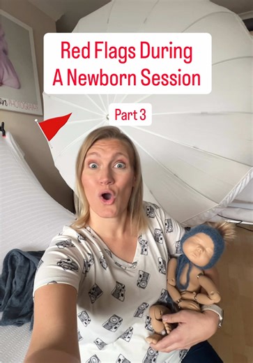 Red flag number three during a Newborn session is using no sandbag on your light stand! A toddler could accidentally hit the light and it could fall over and hurt somebody so always use sandbags . . . . #orangecountyphotographers #ocnewbornphotographer #newbornphotography #orangecountymoms #socalmomlife