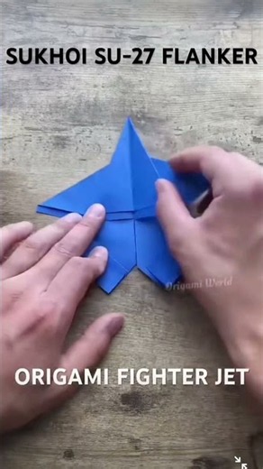 SUKHOI SU-27 FLANKER FIGHTER JET ORIGAMI DIY PAPER PLANE ORIGAMI TUTORIAL MAVERICK ART
