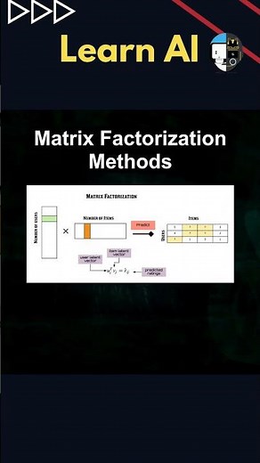 Matrix Factorization Methods #ai #artificialintelligence #machinelearning #aiagent #Matrix