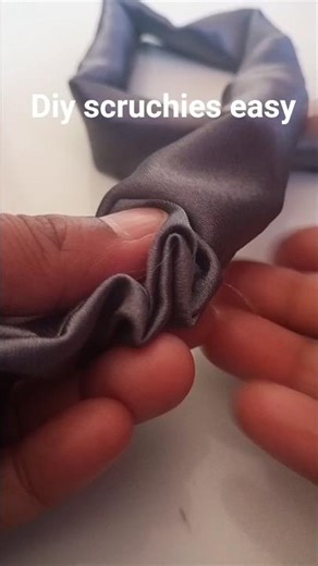 1 Minute Scrunchie Making Hack 🤯 | Super Easy l DIY How to Make Scrunchies at Home ✂️✨#shorts