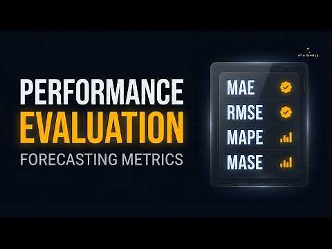 Performance Evaluation in Forecasting | MAE, RMSE, MAPE & MASE Explained with Examples #datascience