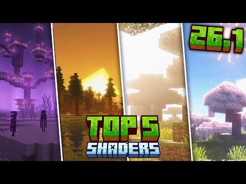 Top 5 BEST Shaders For Minecraft 26.1! (Downloads)