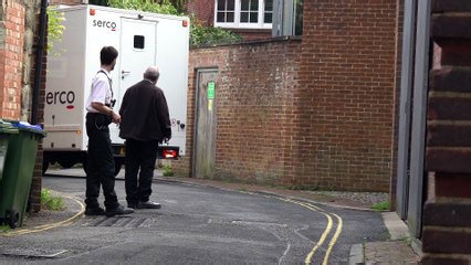 Worthing murder suspect arrives at crown court amid pensioner's death