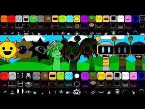 Incredibox Sprunki MR SUN Sprunki VINERIA And Sprunki FUNBOT mix all in one