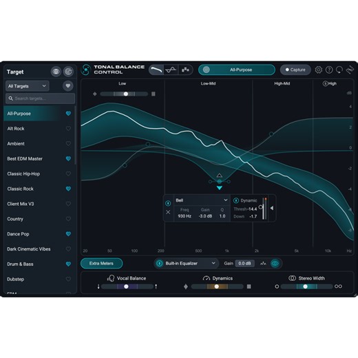 iZotope Tonal Balance Control 3 Mastering Reference Software - Academic Version
