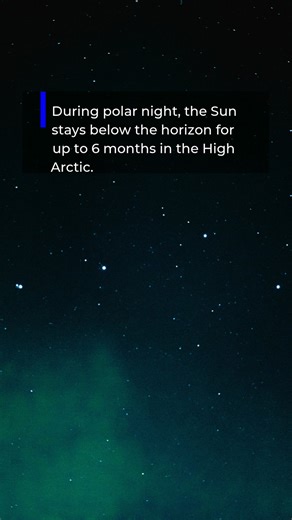 Have you ever experienced polar night? This happens when Earth’s tilt keeps the sun below the horizon for days or even months, creating long periods of twilight and darkness. | Arctic Research Foundation