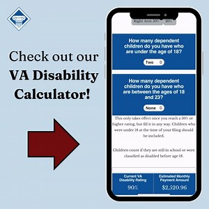 Did you know we have a VA disability calculator on our website to help estimate your VA rating? Click the link below and try it for yourself: https://www.woodslawyers.com/va-disability-benefits-rating-calculator-for-veterans/ | Woods & Woods, The Veterans Firm