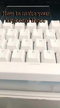 Make your keyboard thocc for FREE