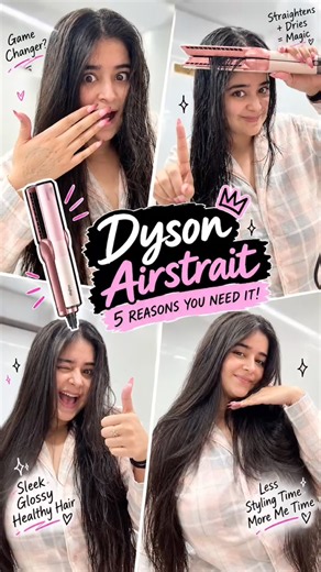 Why you need to buy Dyson Airstrait? #ytshorts #dyson #hair #straighthair #straightener #haircare