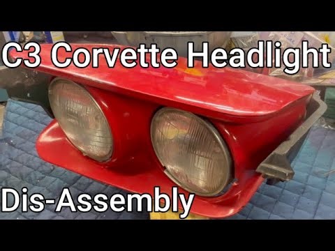 C3 Corvette Headlight Disassembly