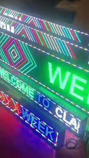 Clarity led , WIFI LED Scrolling Sign Digital Programmable Moving Message Display Board Color