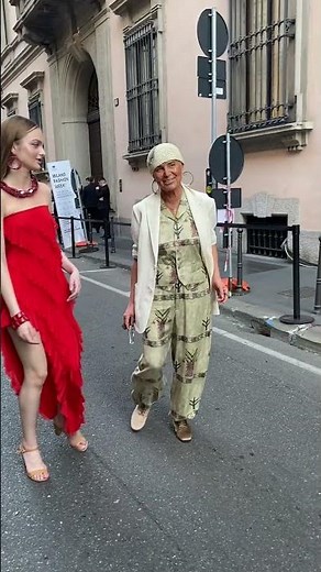 Liliya Rakh at Armani Milan Fashion Week Men 🇮🇹 #italy #milan #mfw