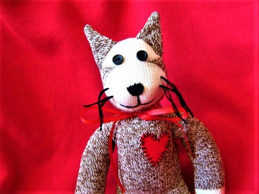 Sock Monkey Cat - Etsy