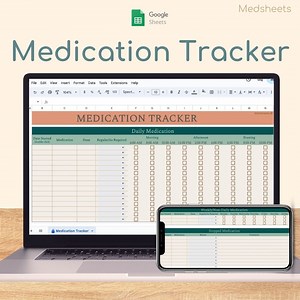 Medication Tracker / Log Sheet (google Sheets Download) - Etsy
