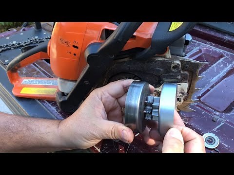 How to replace a chainsaw sprocket,Stihl MS 290,310,390,391