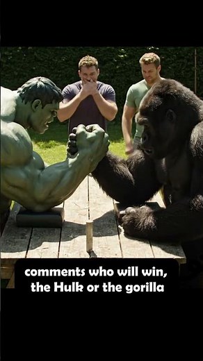 GORILLA VS HULK #gorillavshulk #gorilla #hulk #animalfight