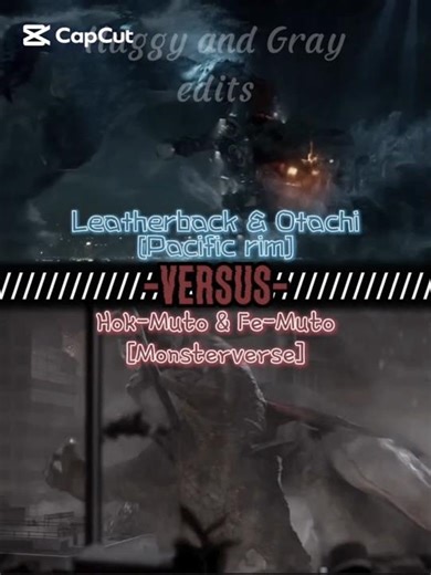 Male Muto & Female Muto #vs Otachi & Leatherback #vsedit #monsterverse #pacificrim #viralshort #etc