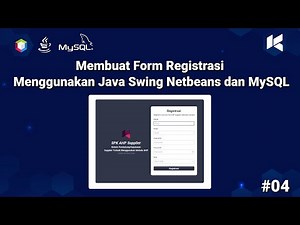 Best Supplier Selection Process (AHP Method) – Part 4 | Java Swing Netbeans Registration Form