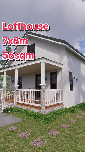 Staycation Bungalow Loft House Design Ideas