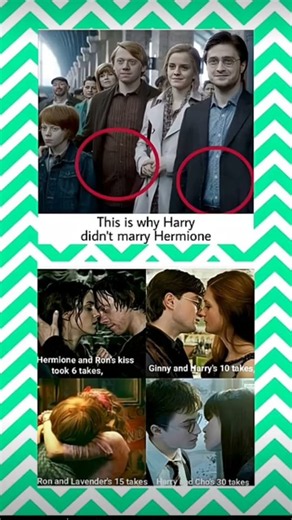 Harry Potter Kiss Scenes Were WILD 😂🪄 | Ron & Hermione vs Harry & Ginny #Shorts #harrypotter