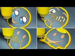 Pancake Art Challenge New Emoji - Holding Back Tears, Melting, Peeking Eye, Hand Over Mouth
