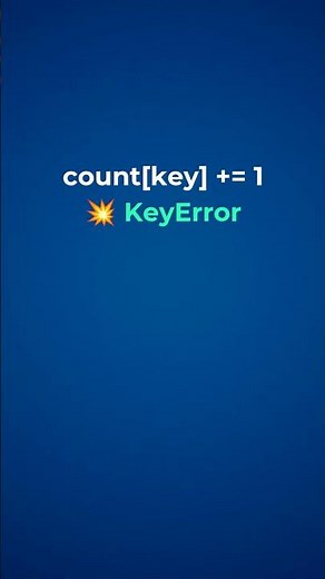 Stop Python KeyError Forever 🚫Python trick to avoid KeyError using defaultdict#Python #Coding