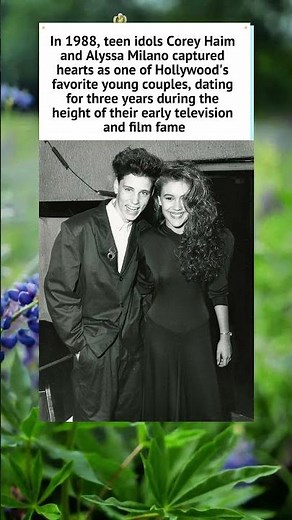 Corey Haim and Alyssa Milano in 1988 #CoreyHaim #AlyssaMilano #1980s #TeenIdols