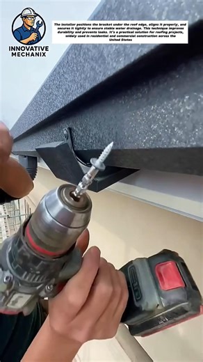 Smart Roof Drain Installation Using Self-Drilling Screws