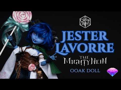 Custom Jester Lavorre Doll - The Mighty Nein from Critical Role - OOAK Repaint