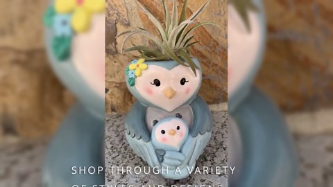 Meditating Animal Sloth Planters with Drainage Hole 4.1 x 3.5 x 3 Inch Indoor Outdoor Flower Pot for Small Plants Succulents, Herbs, Cactus, Houseplants Stand Garden Home Office Decor