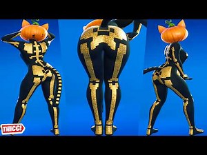 Fortnite Spice Skin Showcase Thicc 🍑😍 Top Tiktok Dances & Emotes 😘 Hot New Gyat Halloween Girl 😜 4K