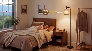 2Pack Dimmable Floor Lamp for Living Room with Remote and Foot Switch, Modern Standing, Corner Lamp,10W Bulb 3 Color Temperatures, for Bedroom, Office, ETL Listed, Gold and Pink P19LDP205