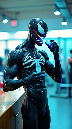 Superheroes Compete in the gym 🦸‍♂️. spi #spiderman #comics