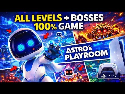 ASTRO's PLAYROOM – FULL GAME Walkthrough (ALL LEVELS + ALL BOSSES) PS5.