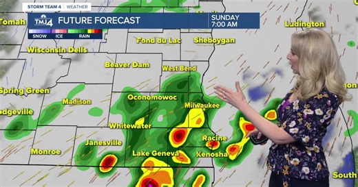 Southeast Wisconsin weather: Scattered rain and storms tonight through Sunday