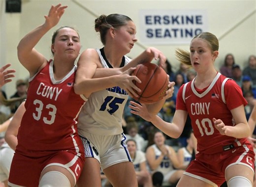 Erskine Academy girls basketball rolls past Cony