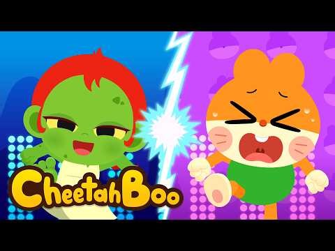 Hehe! Zombie Step, Right Foot! | Zombie Dance | Spooky Song | Nursery rhymes & Kids Song #Cheetahboo