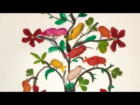 🐦 How to Make Bird with Peanut Shell l DIY Peanuts Shell Craft #craft #peanut #DIY #viral