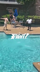 Crazy Poolside Brawl Turns Into Street Fight!