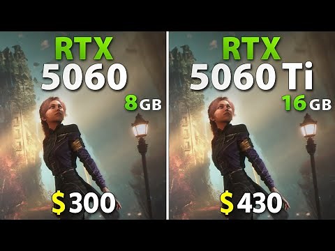 RTX 5060 vs RTX 5060 Ti 16GB - Test in 15 Games | 1080p