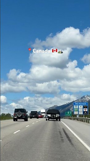 🏔️Calgary to Banff Road Trip Vibes 🇨🇦 | Stunning Mountain Drive Through the Canadian Rockies 🚗 ✨
