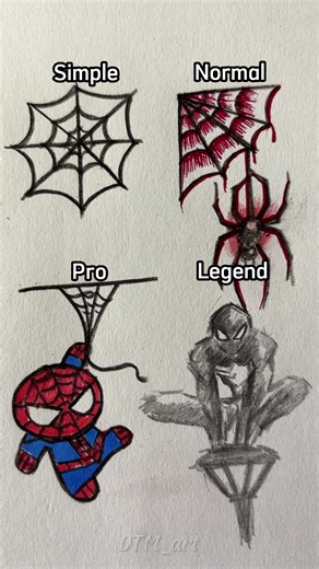 4 Ways to Draw Spider – Easy Spider-Man & Spider Sketches