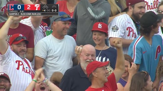 Bryce Harper's 100th career home run at Citizens Bank Park gets the Phillies on the board! | MLB