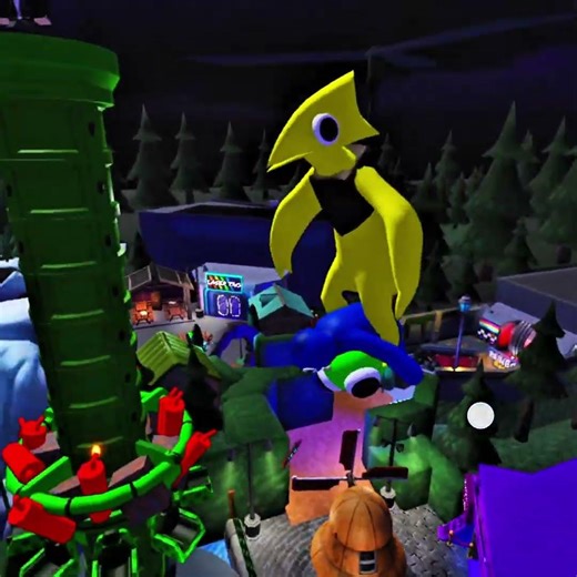 What If I Playing as Blue & Yellow Monster In Rainbow Friends funny moments #rainbowfriends #roblox