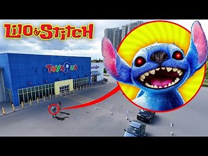 Drone Catches LILO & STITCH IN REAL LIFE AT THE MOVIES!! (EVIL STITCH)