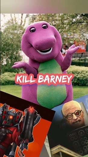 i hate you you hate me lets team up and kill barney #meme #skibiditoilet
